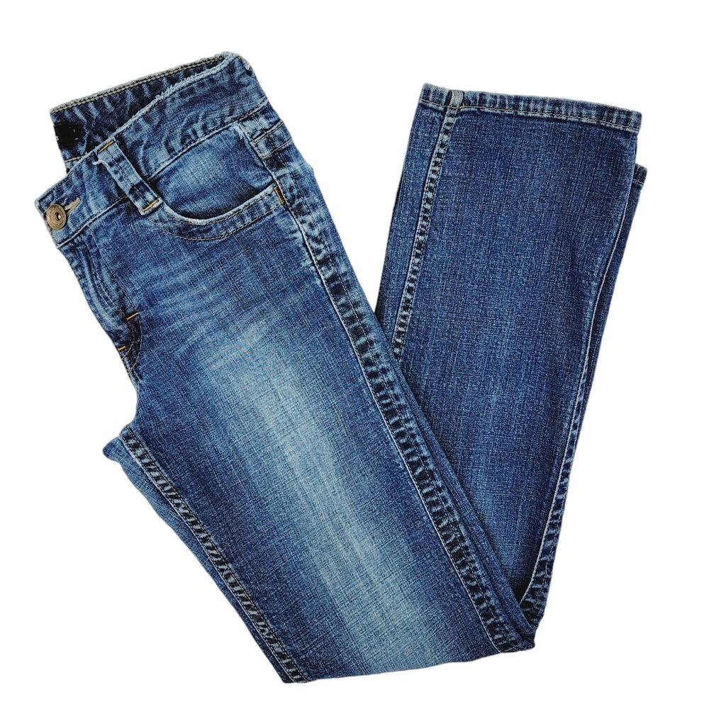 VTG Calvin Klein Y2K Patch Pocket Low Rise Straight Leg Jeans WB97A95 - Size 6
